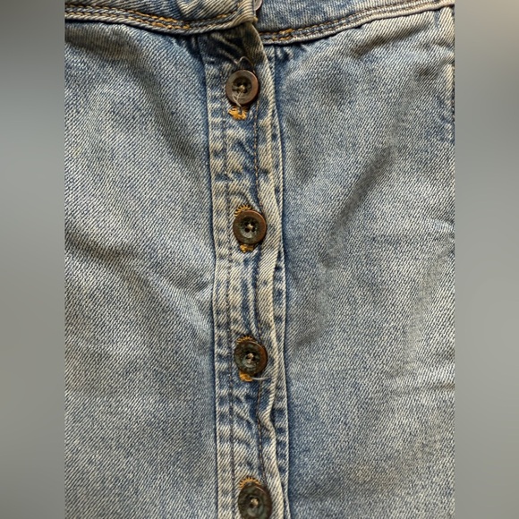 Anthropologie Pilcro And The Letterpress Ruthie Denim Button Front Skirt - Picture 3 of 12